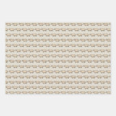 Pig Antiek Piggy Schattige  Illustratie Inpakpapier Vel (Voorkant)