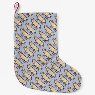 Pig Antiek Piggy Schattige  Illustratie Kleine Kerstsok
