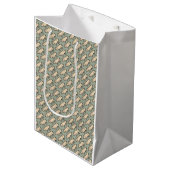 Pig Antiek Piggy Schattige Illustratie Medium Cadeauzakje (Voorkant Gekanteld)