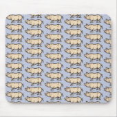 Pig Antiek Piggy Schattige  Illustratie Muismat (Voorkant)