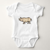 Pig Antiek Piggy Schattige  Illustratie Romper (Voorkant)
