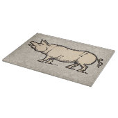 Pig Antiek Piggy Schattige  Illustratie Snijplank (Hoek)