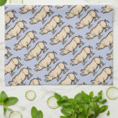 Pig Antiek Piggy Schattige Illustratie Theedoek (Gevouwen)