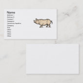 Pig Antiek Piggy Schattige  Illustratie Visitekaartje (Voorkant / Achterkant)