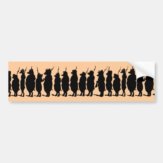 Pig Army Bumpersticker (Voorkant)