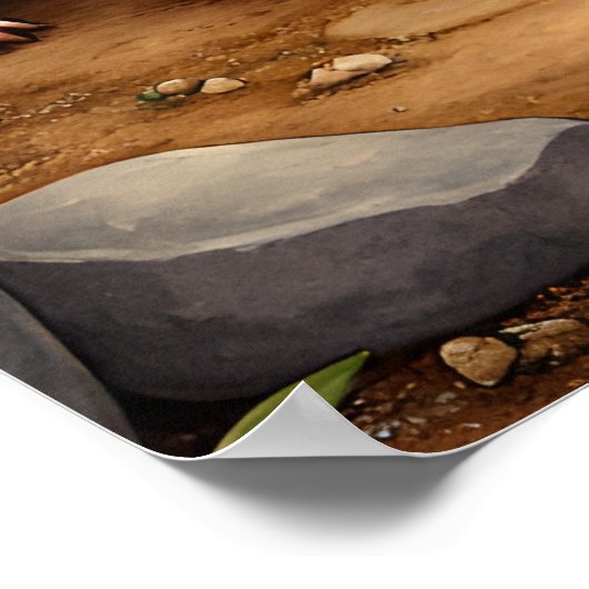  Pig Art – Mother & Piglets Poster (Hoek)