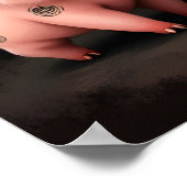 Pig Artwork – Mother Pig & Piglets Poster (Hoek)