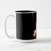 Pig Artwork – Mother Pig & Piglets Tweekleurige Koffiemok (Links)