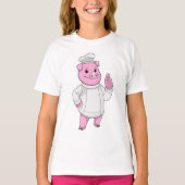 Pig as Cook with Chef hat T-shirt (Voorkant)