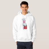 Pig as Cook with Cooking pot Hoodie (Voorkant volledig)