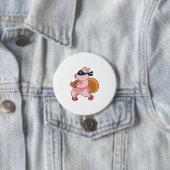 Pig as Runner Ronde Button 7,6 Cm (In situ)