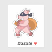 Pig as Runner Sticker (Vel)