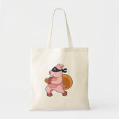 Pig as Runner Tote Bag (Voorkant)