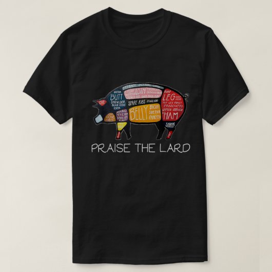 PIG BACON Funny Praise T-shirt (Design voorkant)