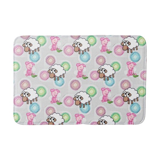 Pig Bathroom Bathmat Badmat (Voorkant)