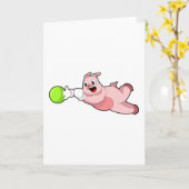 Pig Bowling Bowling ball Kaart (Gele Bloem)
