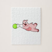 Pig Bowling Bowling ball Legpuzzel (Verticaal)