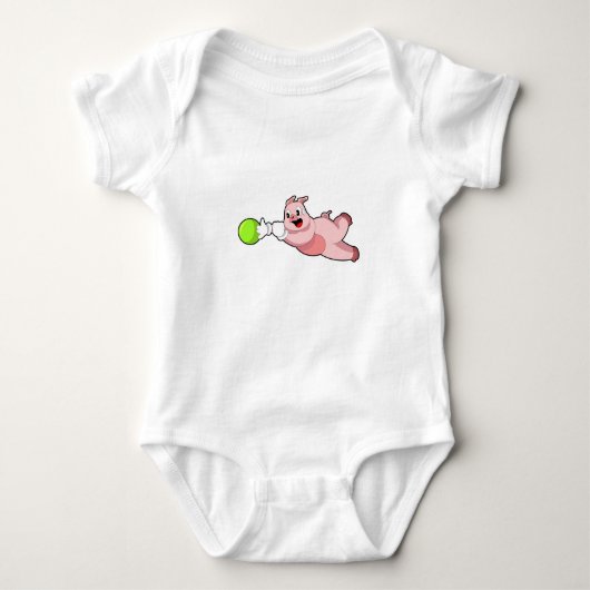 Pig Bowling Bowling ball Romper (Voorkant)