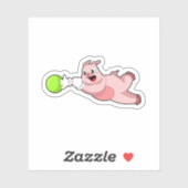 Pig Bowling Bowling ball Sticker (Vel)