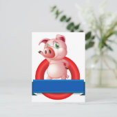 Pig Briefkaart (Staand voorkant)