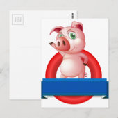Pig Briefkaart (Voorkant / Achterkant)