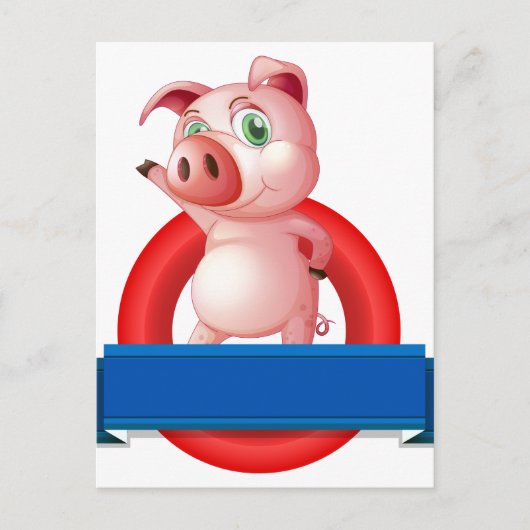 Pig Briefkaart (Voorkant)