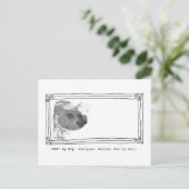 Pig by Pig. Unsigned. Mud on Wall Briefkaart (Staand voorkant)