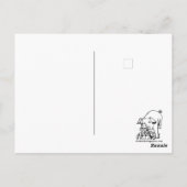 Pig by Pig. Unsigned. Mud on Wall Briefkaart (Achterkant)