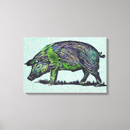 Pig Canvas Afdruk