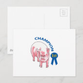 PIG CHAMPION BRIEFKAART (Voorkant / Achterkant)