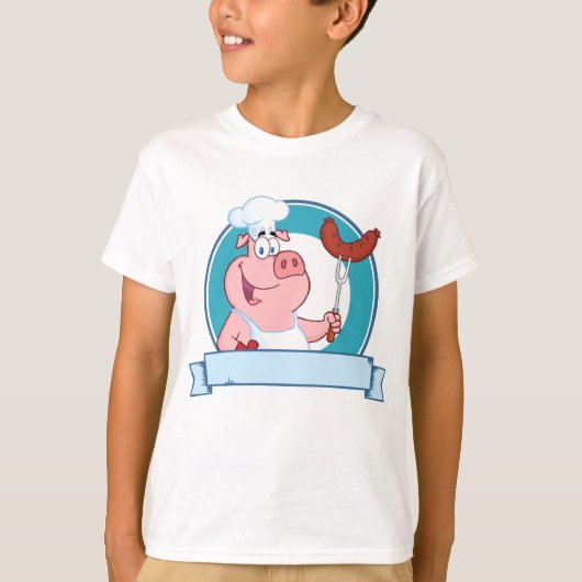 Pig Chef Boys T-Shirt (Voorkant)