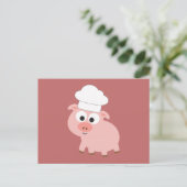 Pig Chef Briefkaart (Staand voorkant)