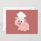 Pig Chef Briefkaart (Voorkant / Achterkant)