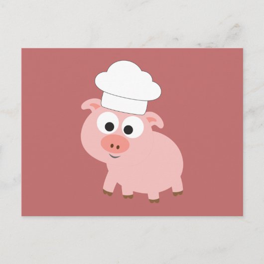 Pig Chef Briefkaart (Voorkant)