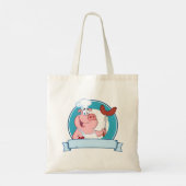 Pig Chef-Canvas tas (Achterkant)