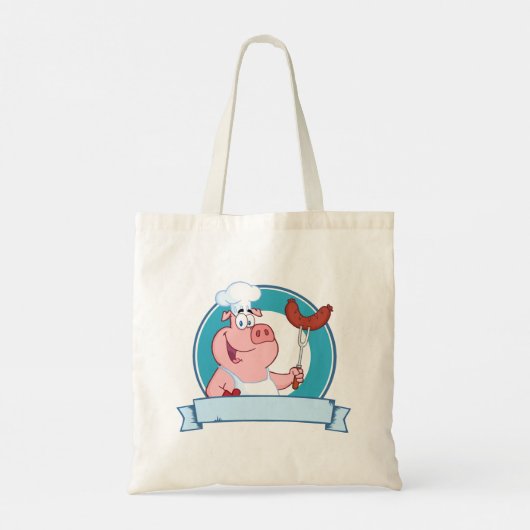 Pig Chef-Canvas tas (Achterkant)