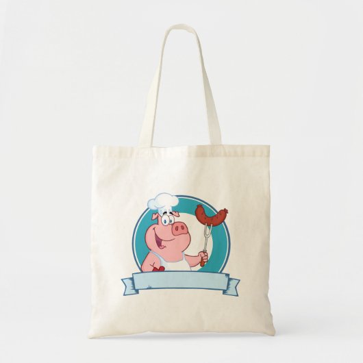 Pig Chef-Canvas tas (Voorkant)