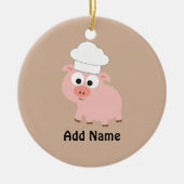 Pig Chef Keramisch Ornament (Voorkant)