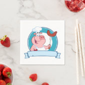 Pig Chef Paper Napkins Servet (Insitu)