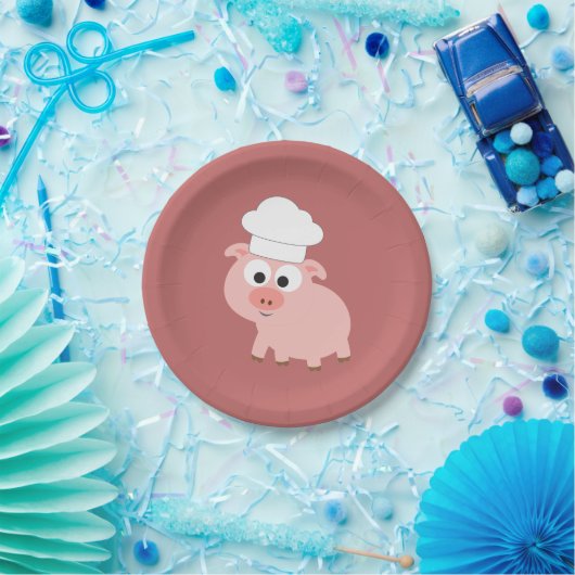 Pig Chef Papieren Bordje (Feest)