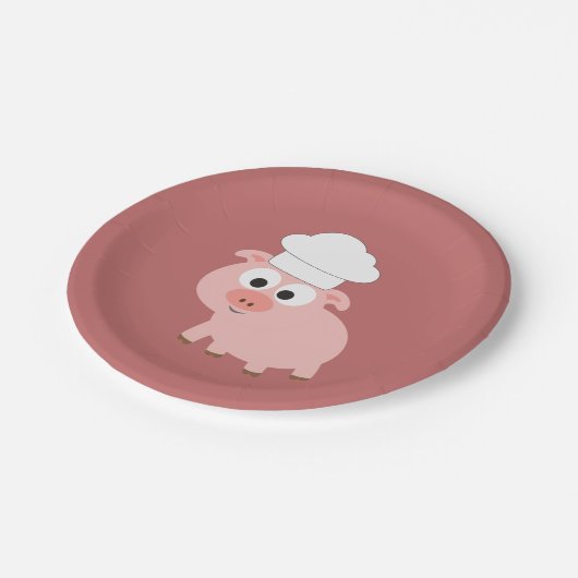 Pig Chef Papieren Bordje (Gekanteld)