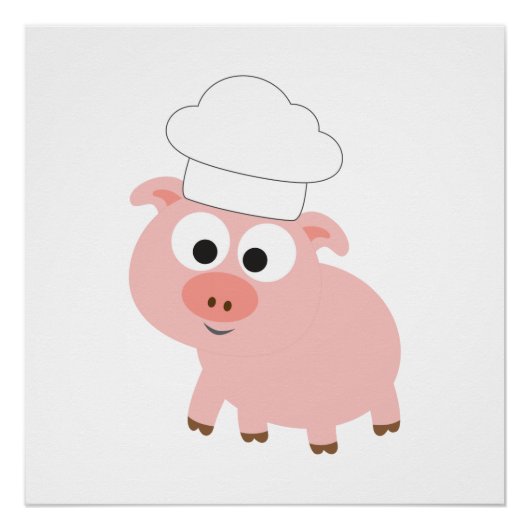 Pig Chef Perfect Poster (Voorkant)