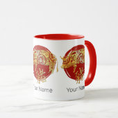 Pig Chinese Zodiac Horoscoop sterrenbeeld Mok (Voorkant rechts)