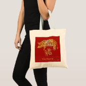 Pig Chinese Zodiac Horoscoop sterrenbeeld Tote Bag (Voorkant (product))