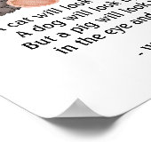 PIG Citaat van Winston Churchill Poster (Hoek)