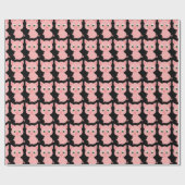 PIG CUTE PINK PIGGY WRAPPING PAPIER (Vlak)