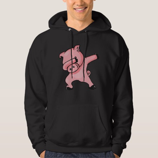 Pig Dab Dabbing Varkens Hoodie (Voorkant)