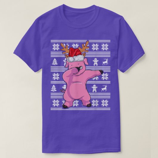Pig Dabbing Dab Dance Funny Novelty442 T-shirt (Design voorkant)