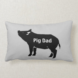 Pig Dad Pillow Kussen
