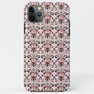 Pig Damask Patroon iPhone 11 Pro Max Hoesje